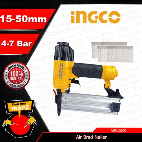 INGCO Air Brad Nailer Ga18 15 50mm ABN15501 IHT TOOLS FROM MARS