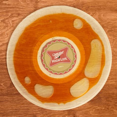 Miller High Life Dive Bar Sounds - Beer-Filled Vinyl Record | The Green