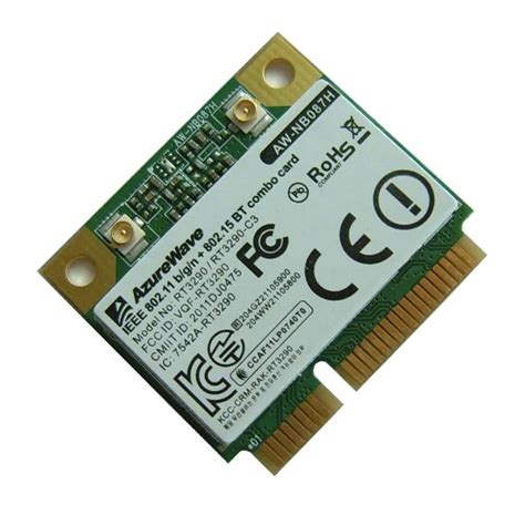 AzureWave WIFI WLAN AW 087H IEEE802 11b G N Mini PCIe Half Size