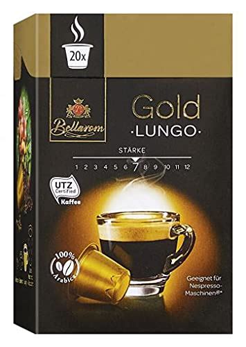 40 X Nespresso Compatible Capsules From Bellarom Gold Lungo 100 Ara