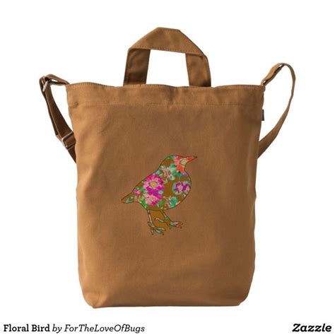 Floral Bird Floral Tote Bags Bags Tote Bag