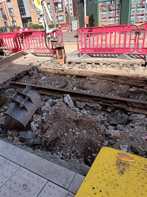 Tram Tracks Have Been Uncovered In Alexandria After Almost Years