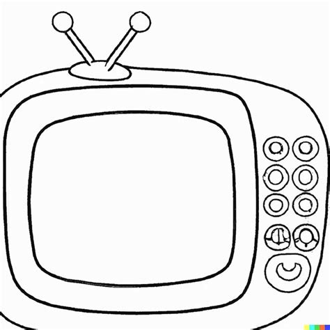 Desenho De Televisão Para Imprimir - 21+ Desenhos de Televisão para Imprimir e Colorir/Pintar