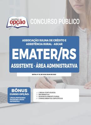 Apostila Emater Rs Assistente Administrativo I