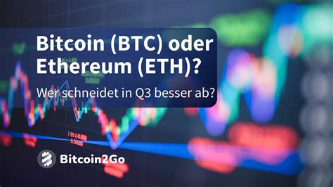 Bitcoin Vs Ethereum Deshalb Wird Eth In Q Outperformen