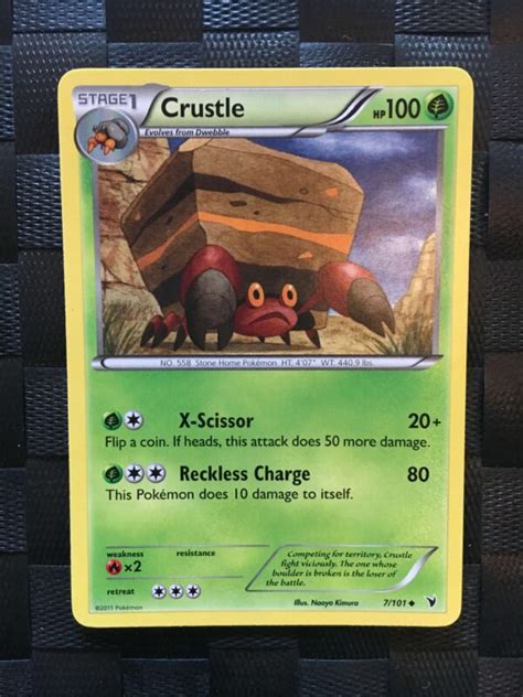 Crustle Uncommon 7 101 Black White Noble Victories Pokeverden Dk