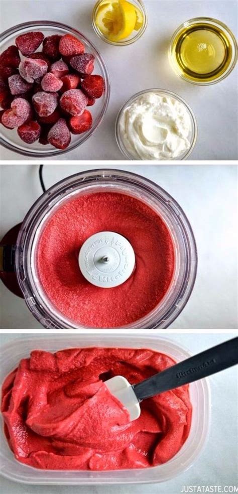 43 Easy Snack Recipes To Make In Less Than 5 Minutes Frozen Yogurt Recipes Food Processor