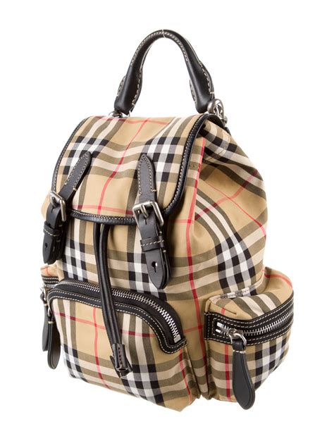 Burberry Small Vintage Check Rucksack Brown Backpacks Handbags