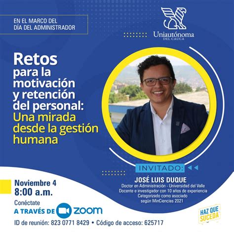 Conferencia Retos para la motivación y retención del personal Una