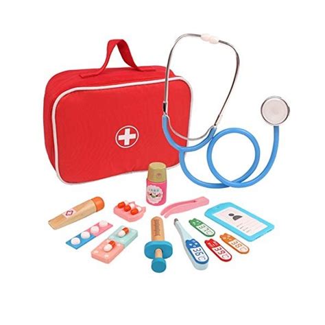 Tongji Malette Docteur Enfant Bois Kit Medecin Enfant Pi Ce Jeu