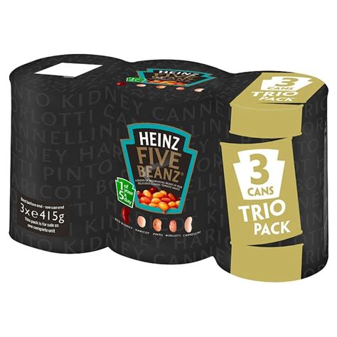 Heinz Five Beanz In Tomato Sauce 3x415g Pack Of 6 Everything Else