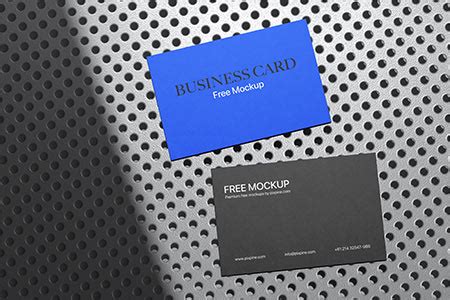 Free Hands Holding Business Card Mockup Pixpine