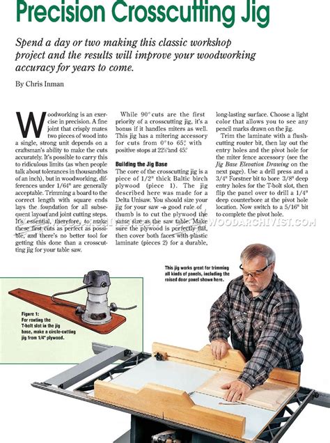 Precision Crosscut Sled Plans • WoodArchivist