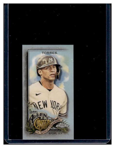 Gleyber Torres Topps Allen Ginter Chrome Mini Refractor Mlb Y