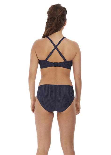 Fantasie Long Island Tankini Full Cup Bandeau Bikini Bra Swimsuit Ink
