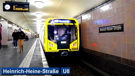 Heinrich Heine Straße Line U8 Berlin U Bahn BVG H F74 YouTube