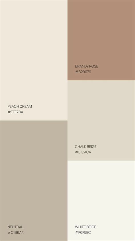 Natural Color Palettes Inspirations Peach Cream House Color