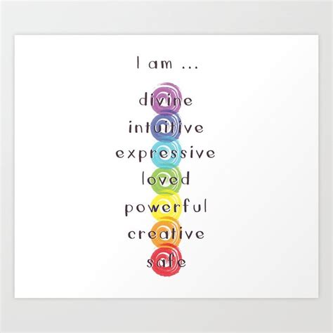 Chakra Meditation Art Print by christineiris | Society6