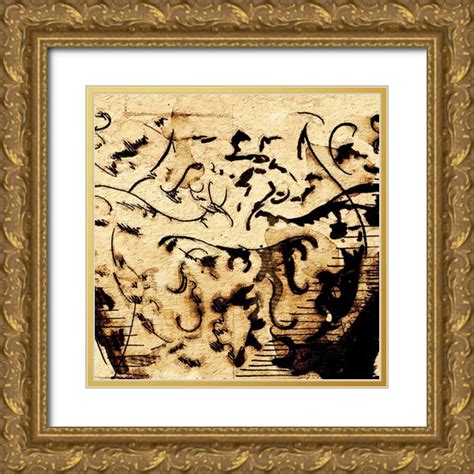 Panossian Paul 15x15 Gold Ornate Wood Framed With Double Matting