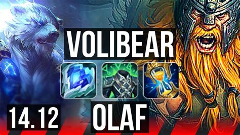 VOLIBEAR Vs OLAF TOP 10 Solo Kills 700 Games Godlike 38k DMG