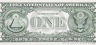 One Dollar Bill Back Close Up Stock Images - Image: 4696304