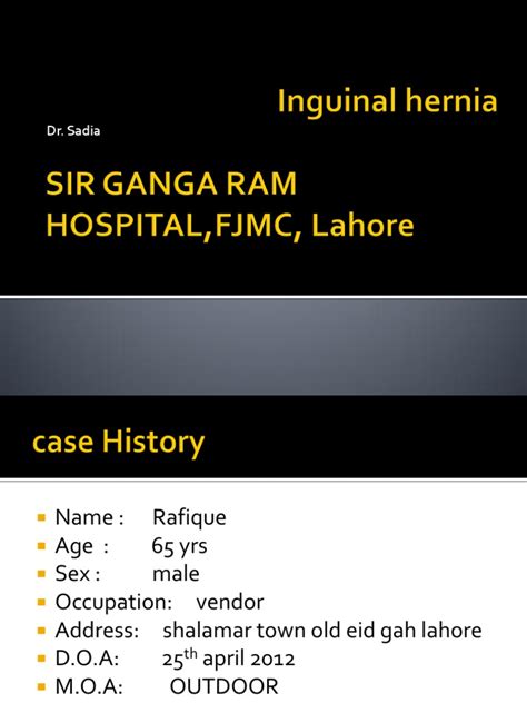 Inguinal Hernia Surgery Overview | PDF | Surgery | Medical Specialties