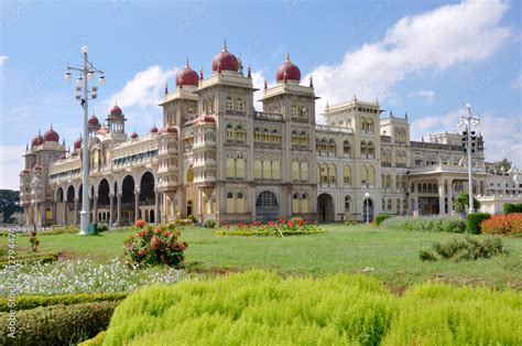 The Mysore Palace in India Stock Photo | Adobe Stock