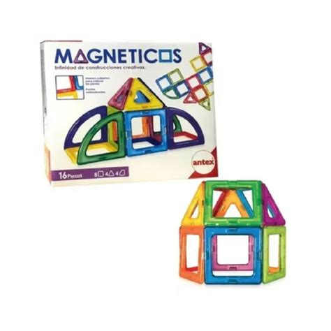 Juego Magnéticos Para Armar Construir X 16 Piezas Antex ANTEX