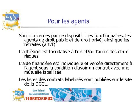 PPT Protection Sociale Complémentaire PSC concernant les agents