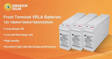 China Deep Cycle Battery Front Terminal 12V 150AH 160AH 180AH 190AH AGM