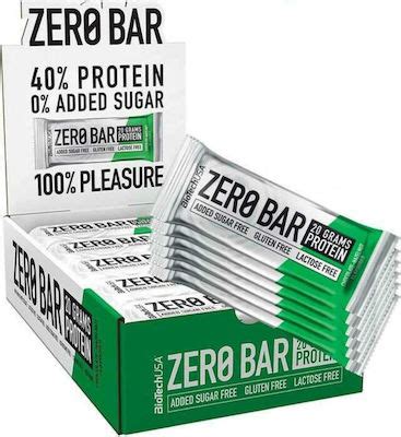 BioTech USA Zero Bar 20 x 50g chocolate hazelnut ΜΠΑΡΕΣ ΠΡΩΤΕΙΝΗΣ