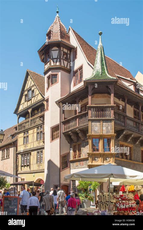maison pfister colmar alsace france stock photo alamy