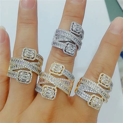 Godki 2019 Charm Trendy Cross Layerd Statement Stacks Rings For Women