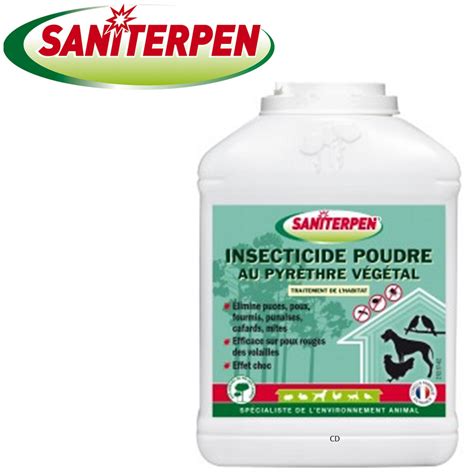 INSECTICIDE SANITERPEN EN POUDRE PYRETHRE VEGETAL 250G