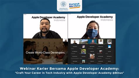 Webinar Karier Bersama Apple Developer Academy Craft Your Career In