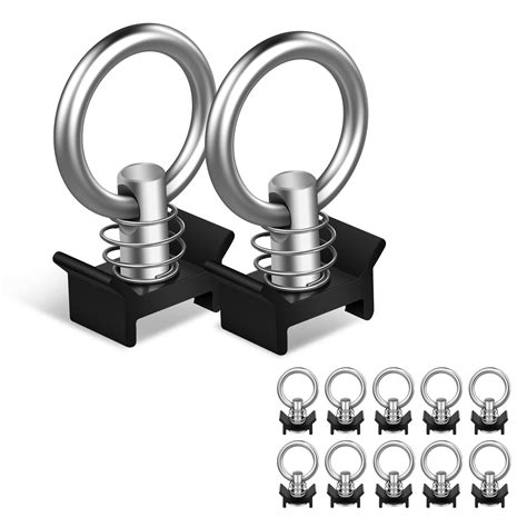 Buy 12Pcs L Track Single Stud Fitting With Stainless Steel Round Ring