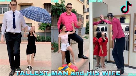 Tallest Man And His Wife Tik Tok Tik Tok Viral Video September 2019