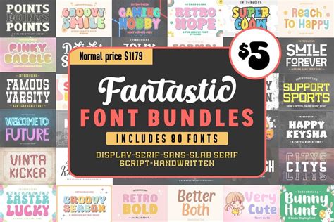 Fantastic Font Bundle Bundle · Creative Fabrica