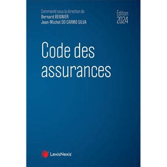 Code Des Assurances Reli Bernard Beignier Jean Michel Do