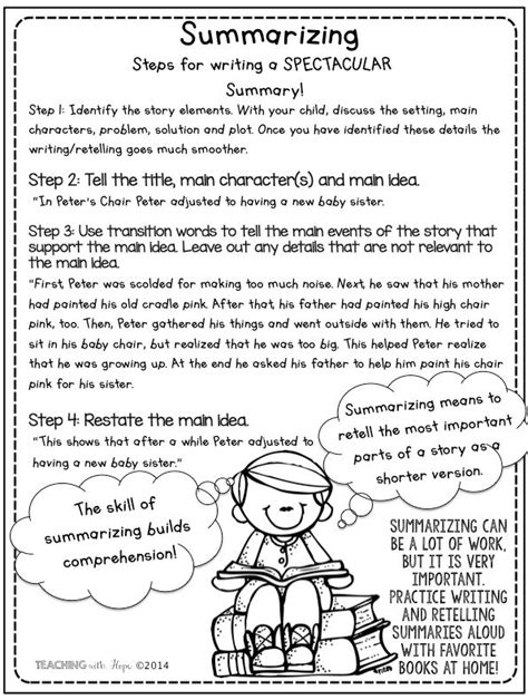 Grade 5 Summary Worksheets