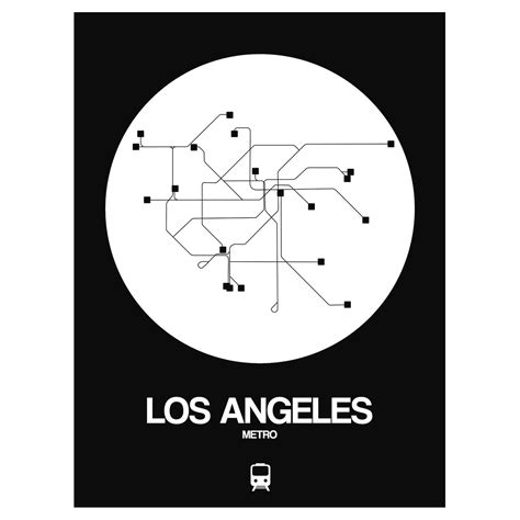 Los Angeles Subway Map (Orange) - Subway City Maps - Touch of Modern