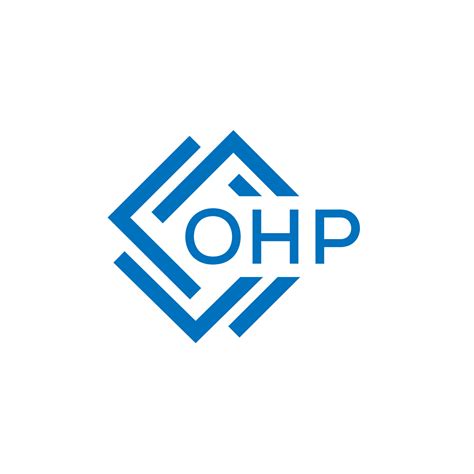 OHP letter logo design on white background. OHP creative circle letter ...