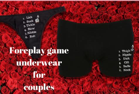 Sexy Underwear Game For Couples His And Hers Custom Sexy Matching Underwear Set Etsy