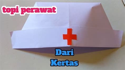 Cara Membuat Topi Perawat Topi Suster Dari Kertas Youtube