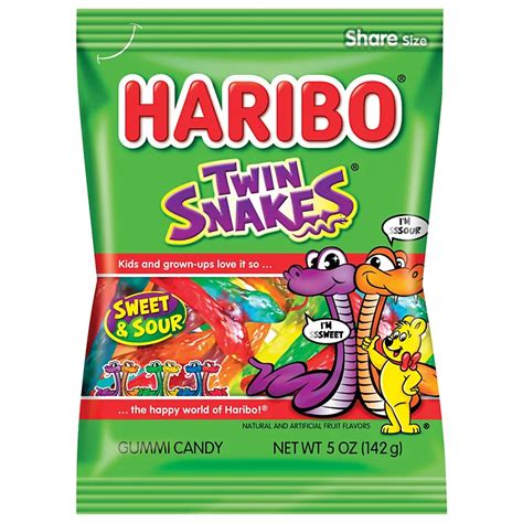 Haribo Twin Snakes Sweet And Sour Gummi Candy Shop Snacks And Candy At H E B