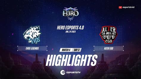 Evos Legends Vs Alter Ego Highlights H Ro Esports Evos Vs Ae