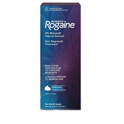 Комплект серум против косопад Rogaine, За жени, 5% Миноксидил, 2 броя ...