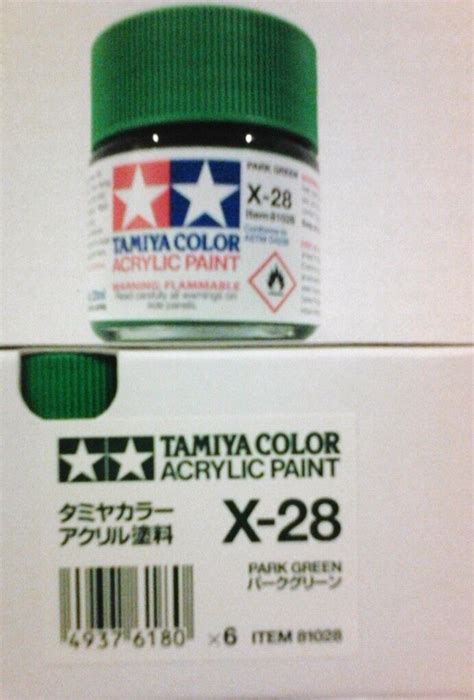 Tamiya Acrylic Paint X 28 Park Green 23ml Ebay