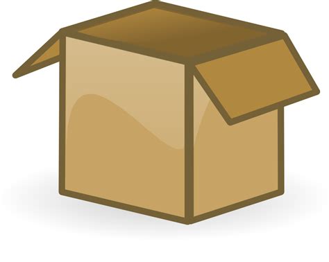 Onlinelabels Clip Art Tall Open Box