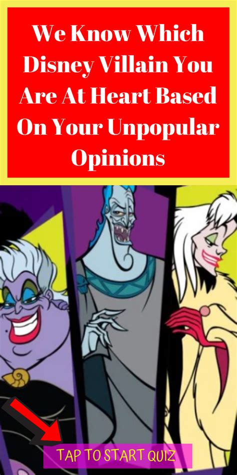 We Know Which Disney Villain You Are At Heart Based On Your Unpopular